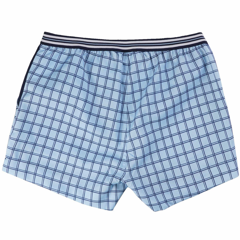 Fila Vintage Brookes Check Shorts - Blue Bell