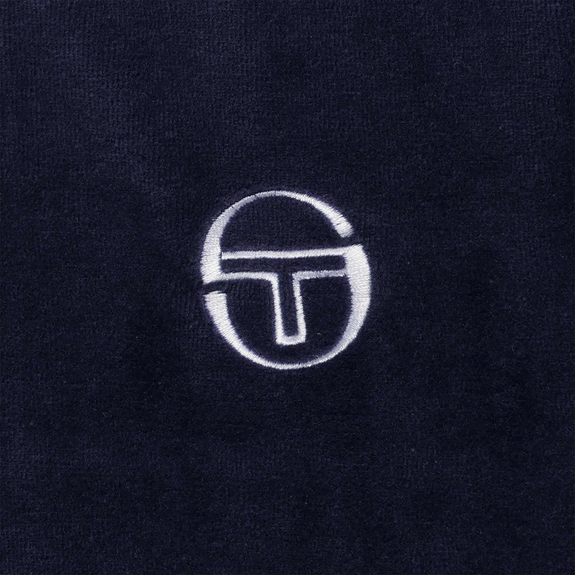 Sergio Tacchini Primo Velour Polo Shirt - Maritime Blue