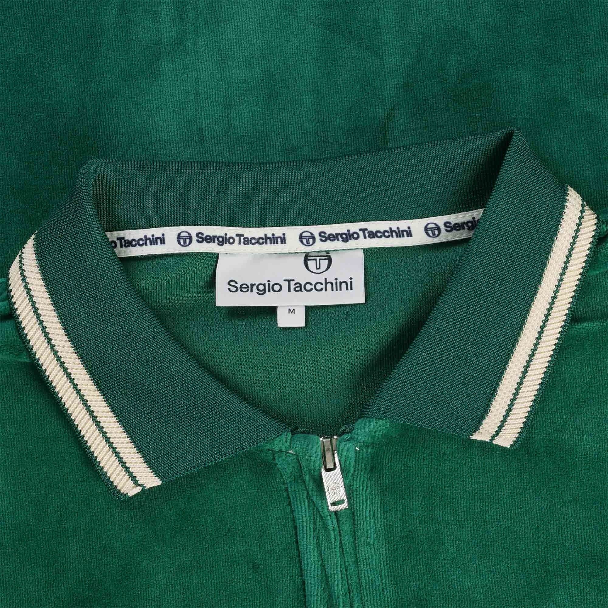 Sergio Tacchini Primo Velour Polo Shirt - Evergreen