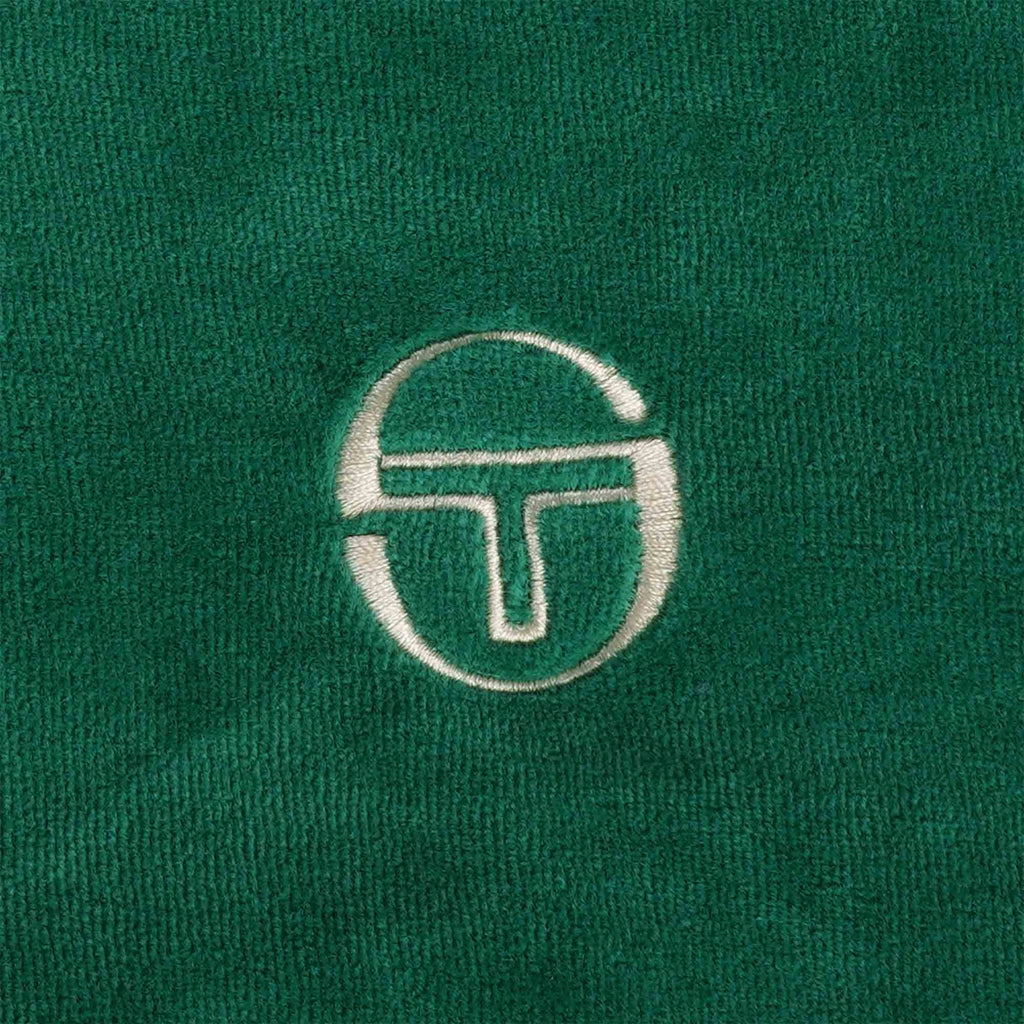 Sergio Tacchini Primo Velour Polo Shirt - Evergreen