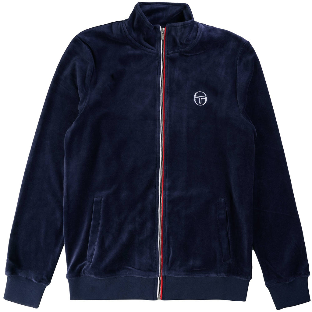 Sergio Tacchini Eddie Velour Track Top - Maritime Blue
