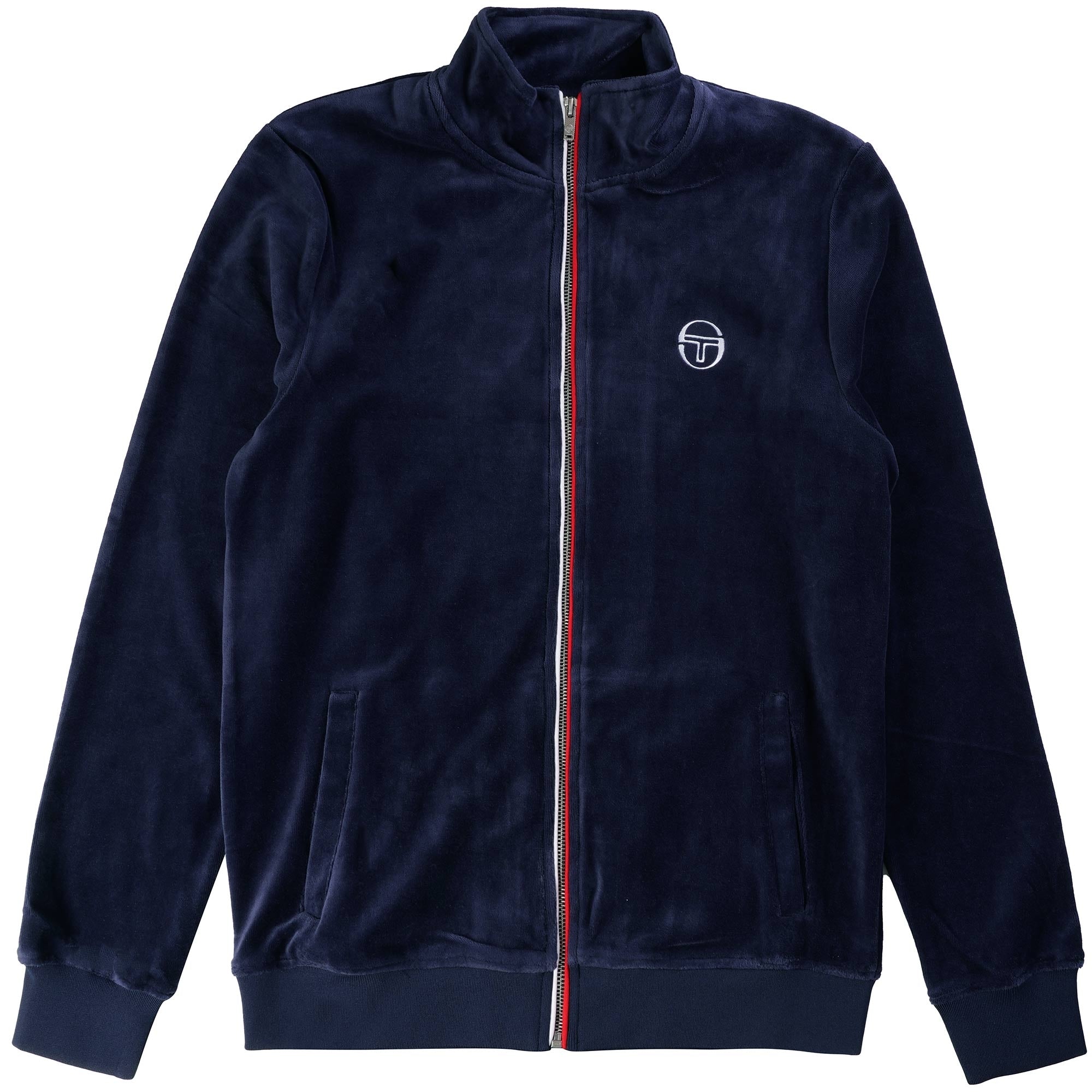 Sergio Tacchini Eddie Velour Track Top - Maritime Blue
