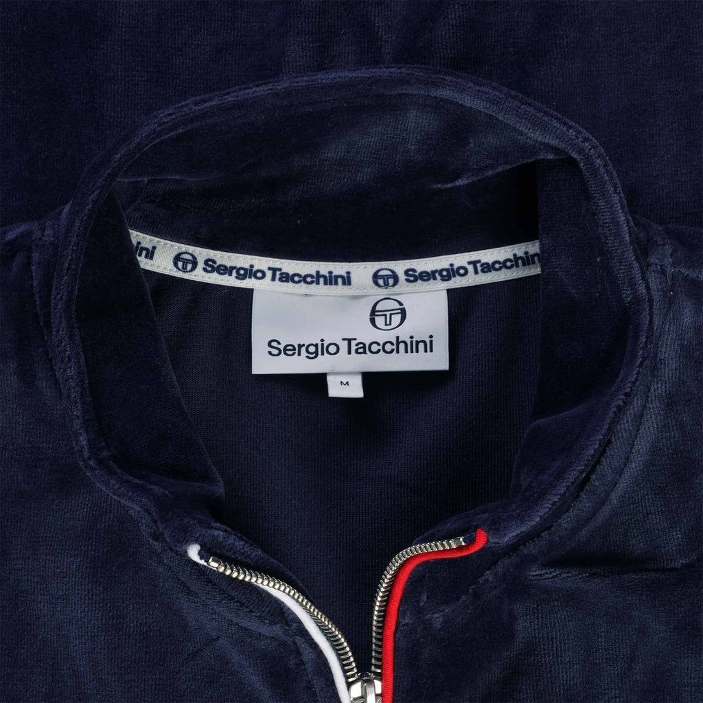 Sergio Tacchini Eddie Velour Track Top - Maritime Blue