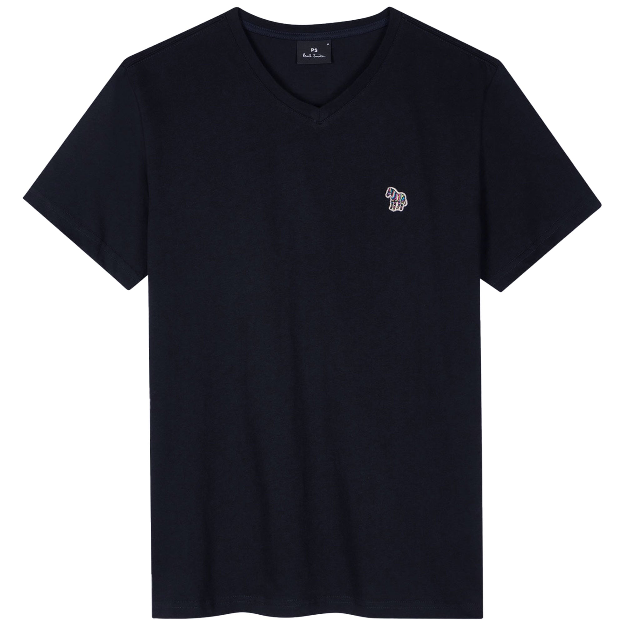Paul Smith V-Neck Zebra Logo T-Shirt - Dark Navy