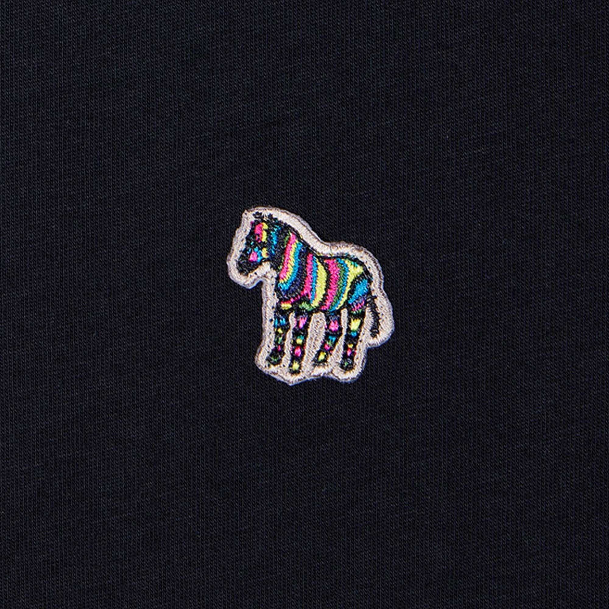 Paul Smith V-Neck Zebra Logo T-Shirt - Dark Navy