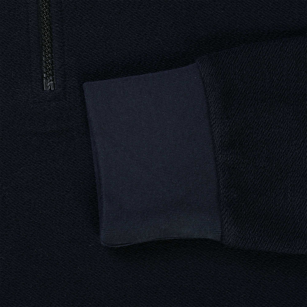 Ma Strum Rev Loopback Long Sleeve Polo Shirt - Ink Navy