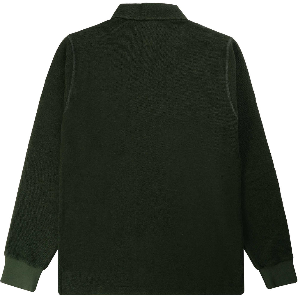 Ma Strum Rev Loopback Long Sleeve Polo Shirt - Oil Slick