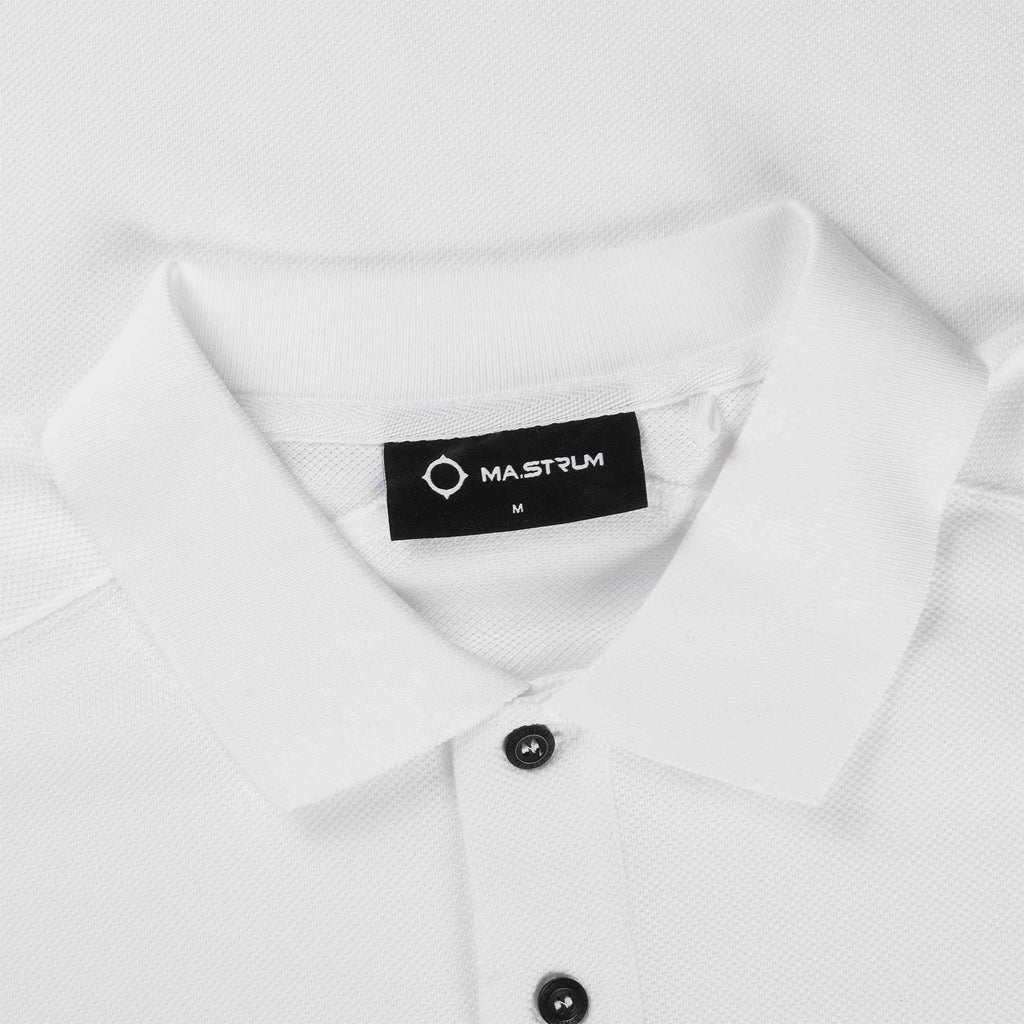 Ma Strum Short Sleeve Pique Polo Shirt - Optic White