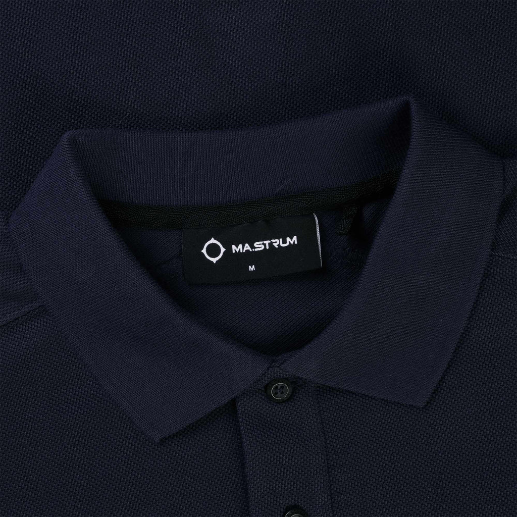 Ma Strum Short Sleeve Pique Polo Shirt - Ink Navy