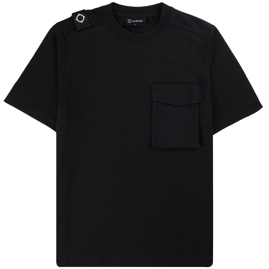 Ma Strum Cargo Pocket T-Shirt - Black