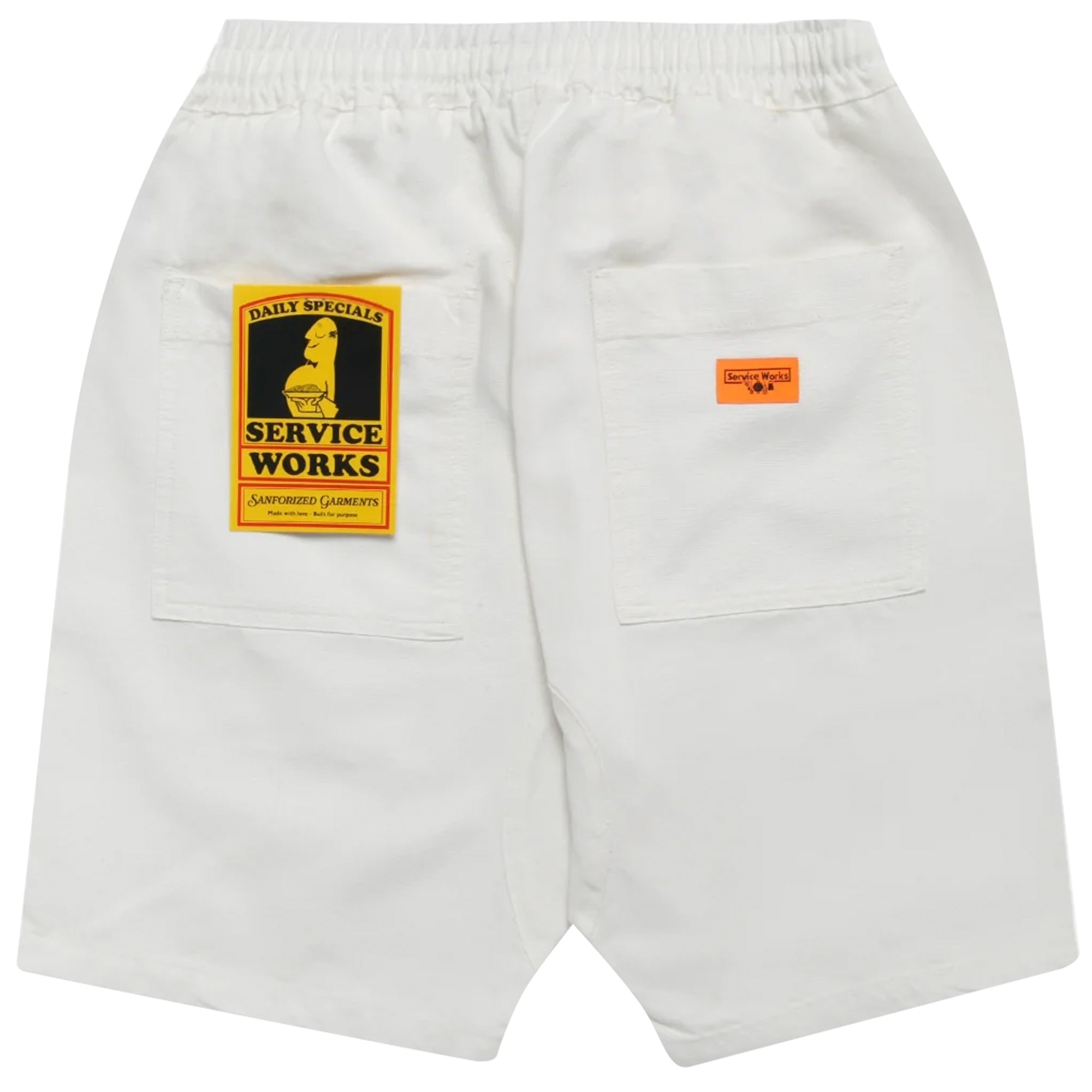 Service Works Classic Chef Shorts - Off White