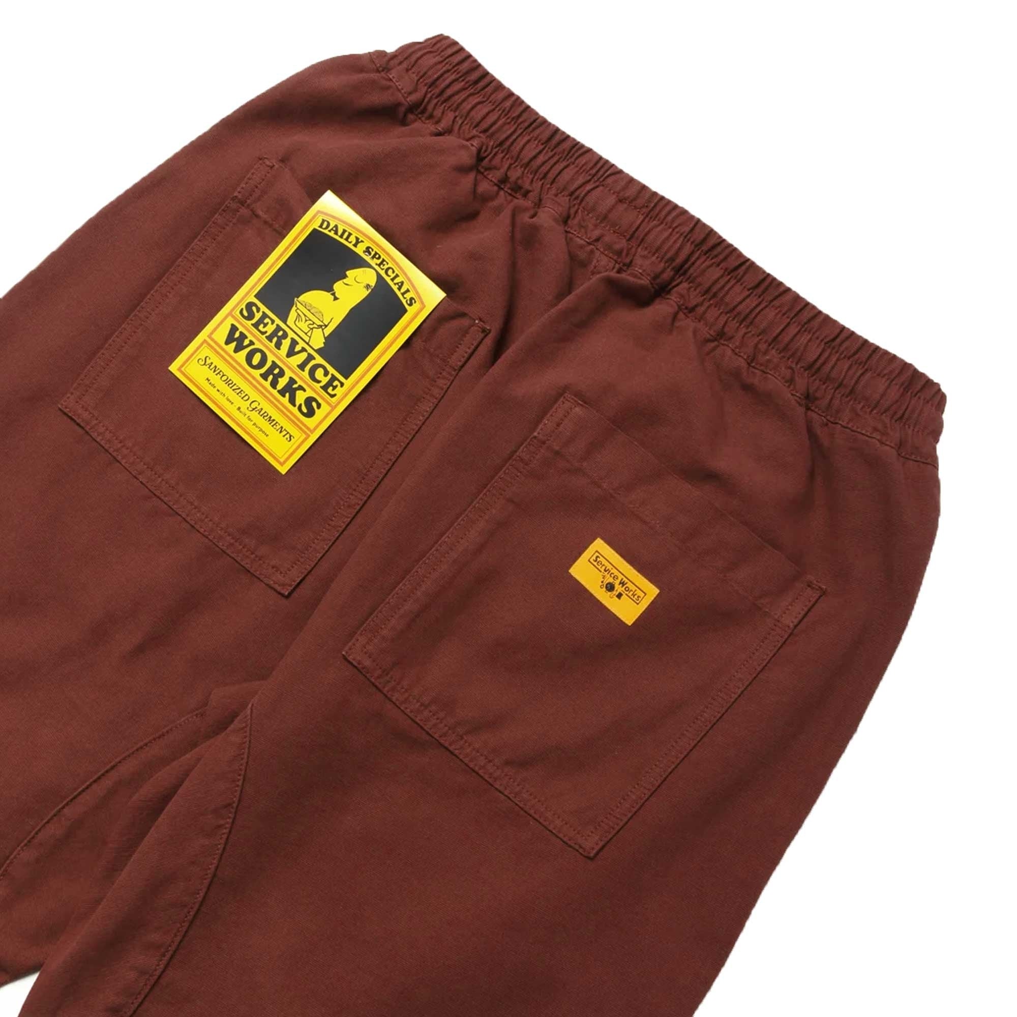 Service Works Classic Chef Pants - Terracotta