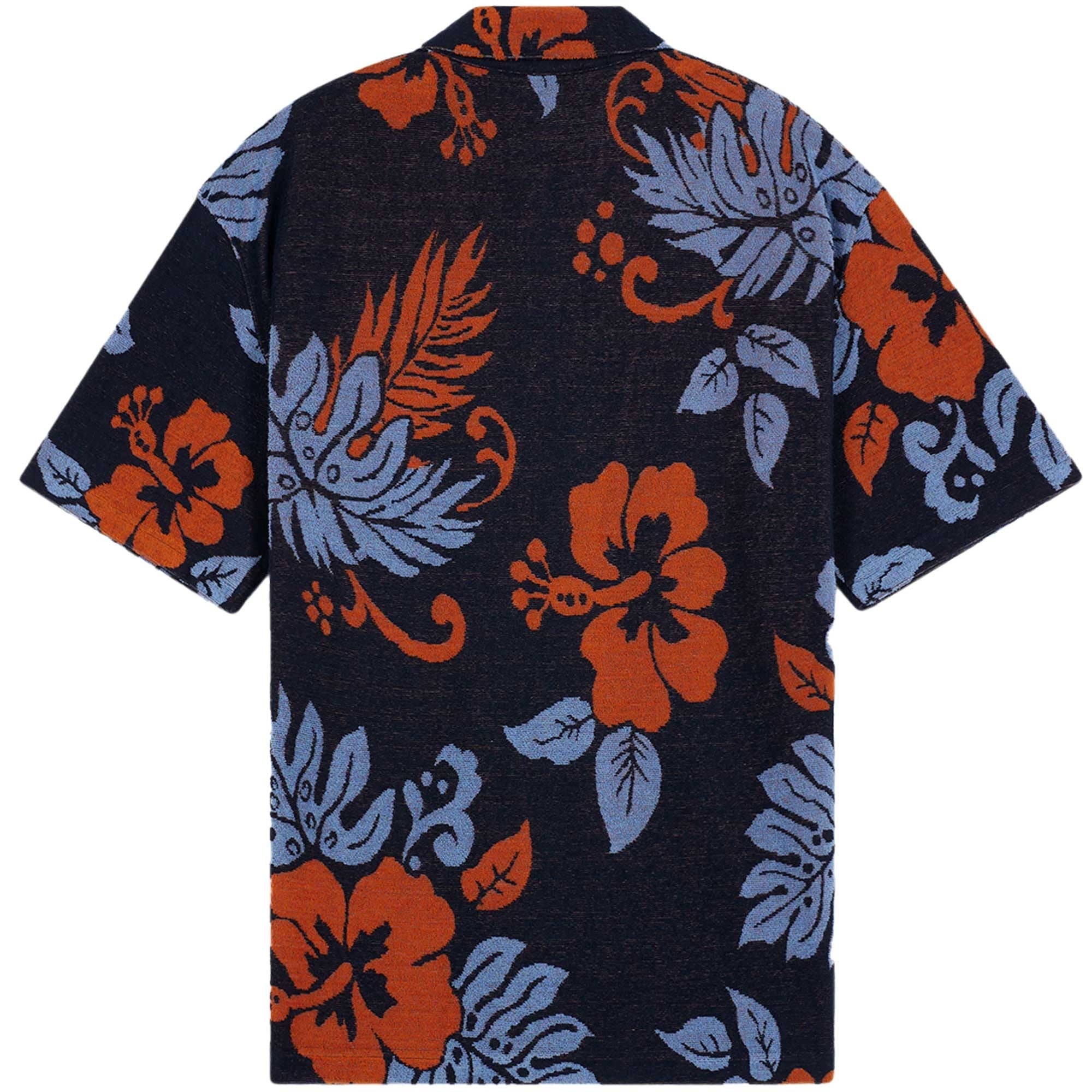 Maison Kitsune Jacquard Oversized Polo Shirt - Deep Navy