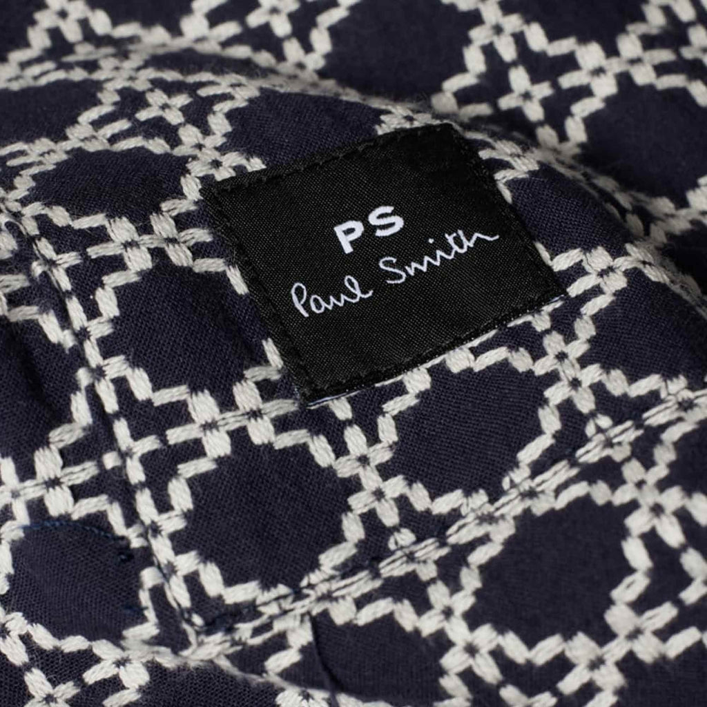Paul Smith Cross-Stitch Cotton Jacket - Dark Navy