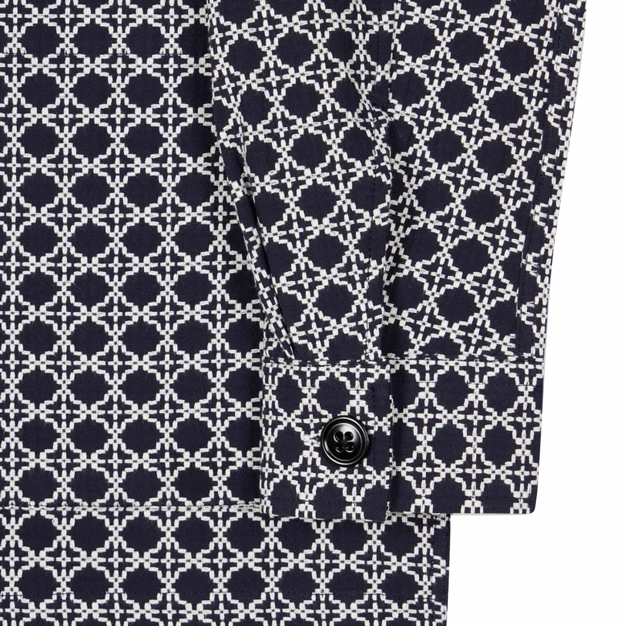 Paul Smith Cross-Stitch Cotton Jacket - Dark Navy