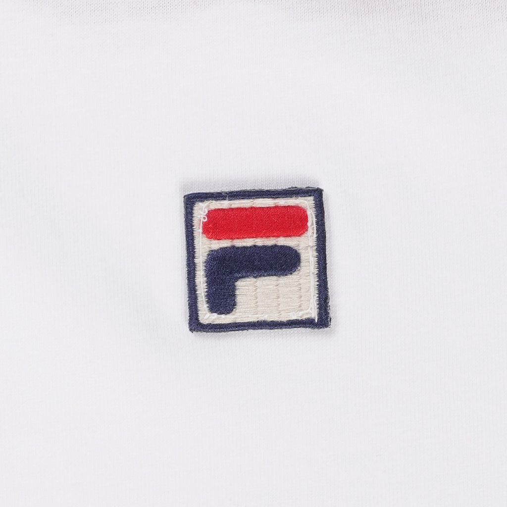 Fila Vintage Mivvi Polo Shirt - White and Red