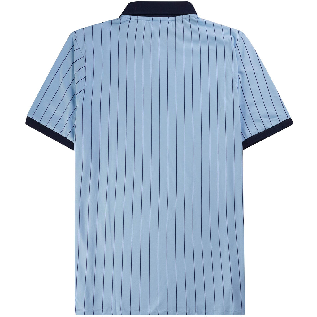 Fila Vintage BB1 Classic Vintage Striped Polo Shirt - Blue Bell