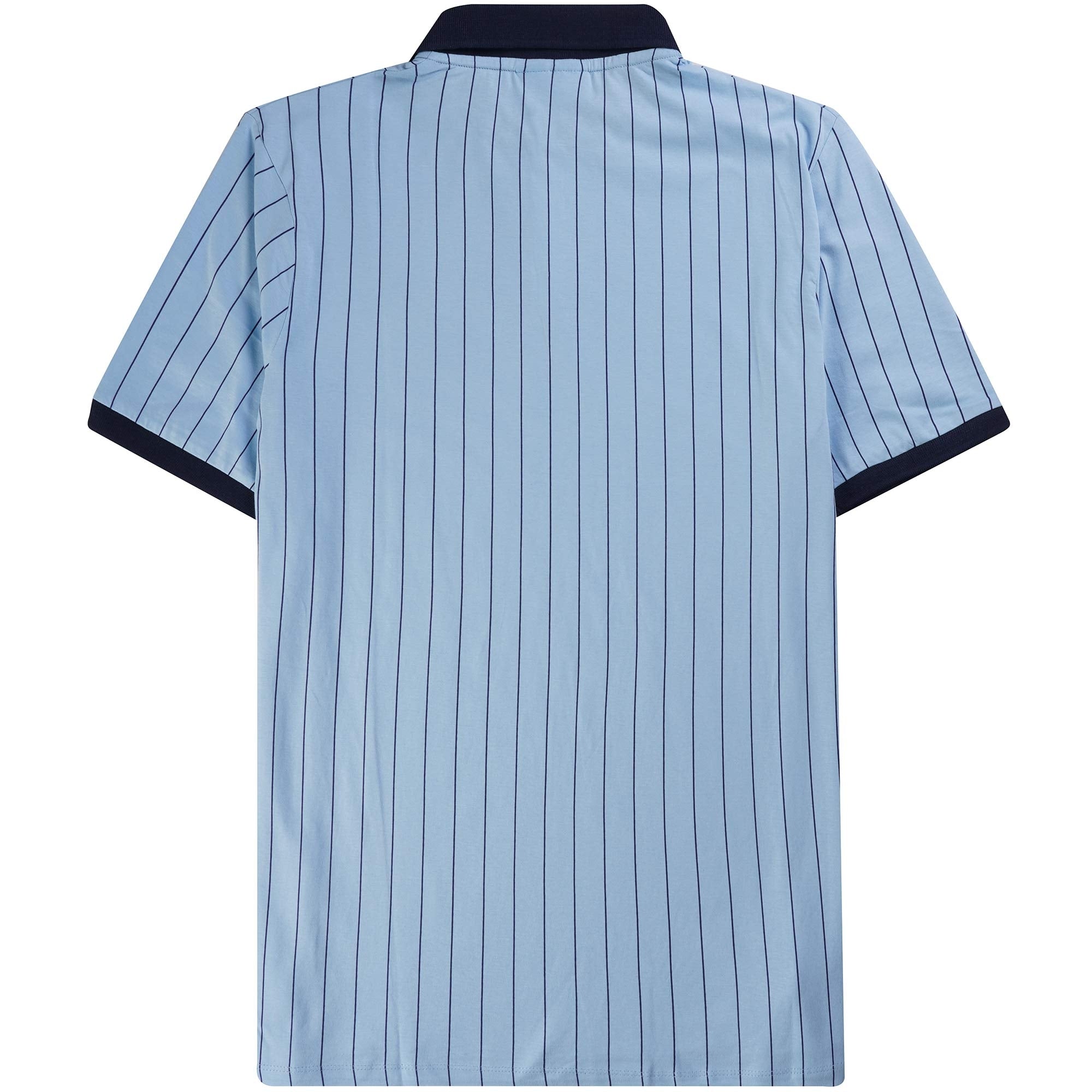 Fila Vintage BB1 Classic Vintage Striped Polo Shirt - Blue Bell