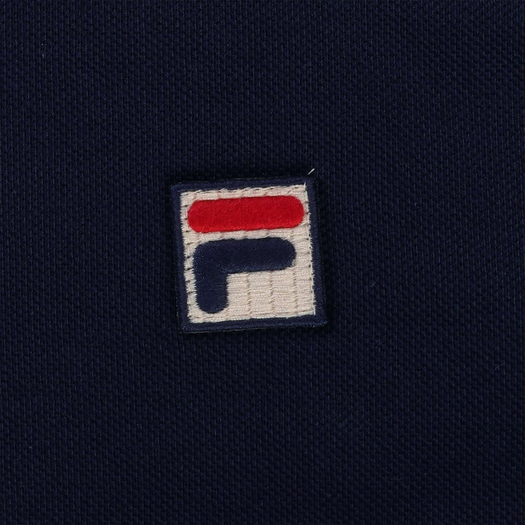 Fila Vintage Faraz Tipped Rib Polo Shirt - Fila Navy