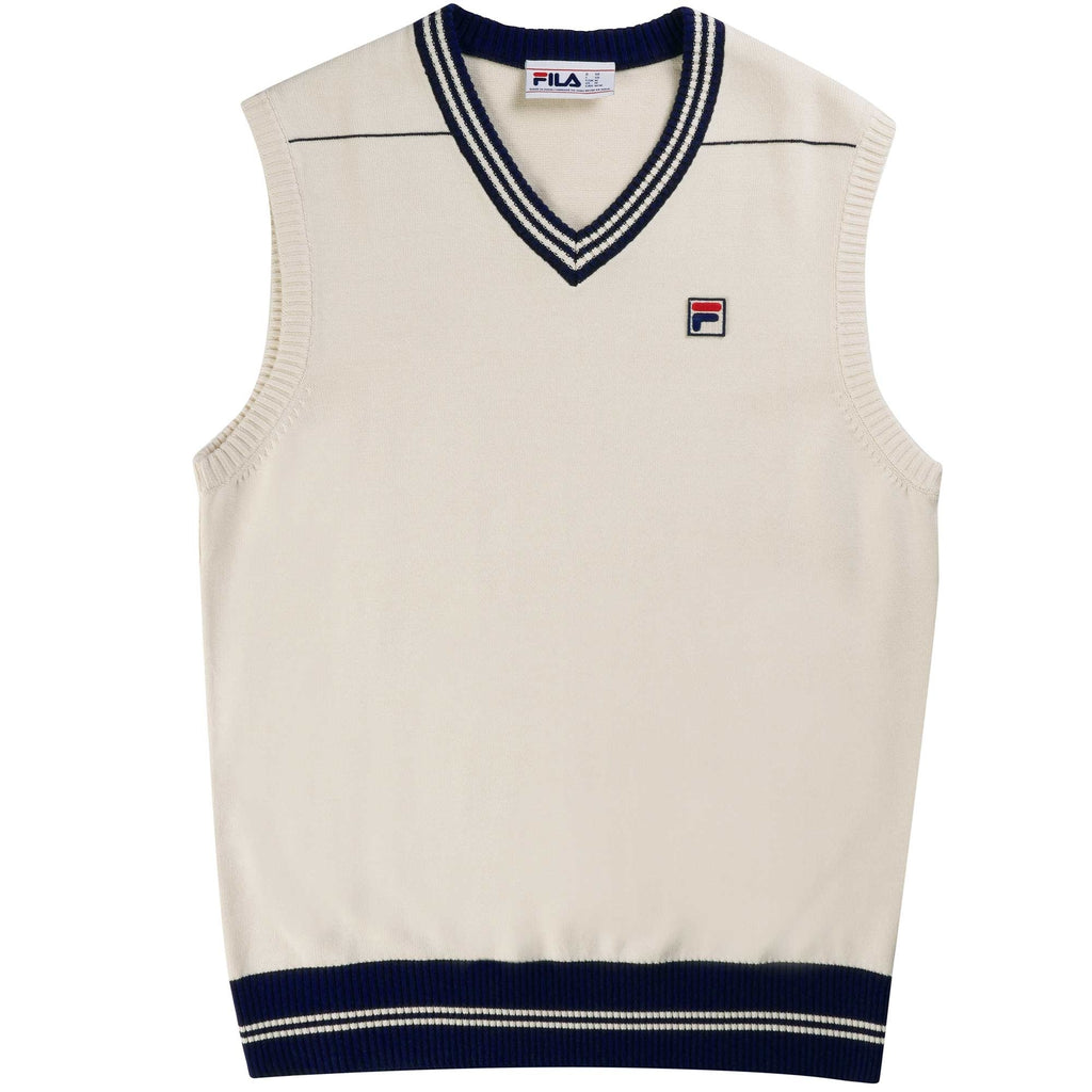 Fila Vintage Francis Knitted Vest - Gardenia