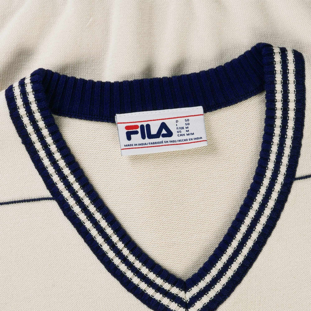 Fila Vintage Francis Knitted Vest - Gardenia