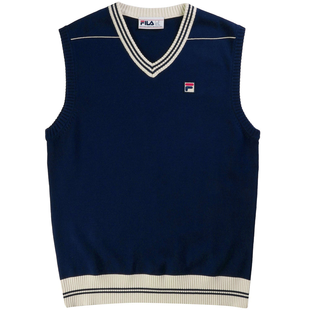 Fila Vintage Francis Knitted Vest - Fila Navy