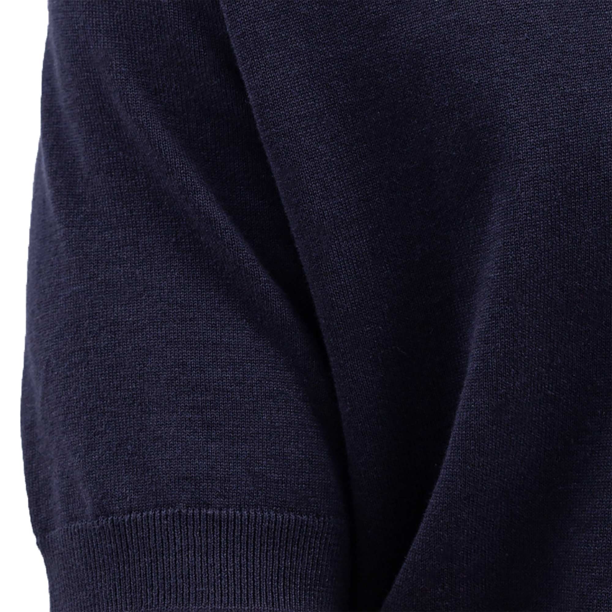 Norse Projects Leif Cotton Linen Polo Shirt - Dark Navy