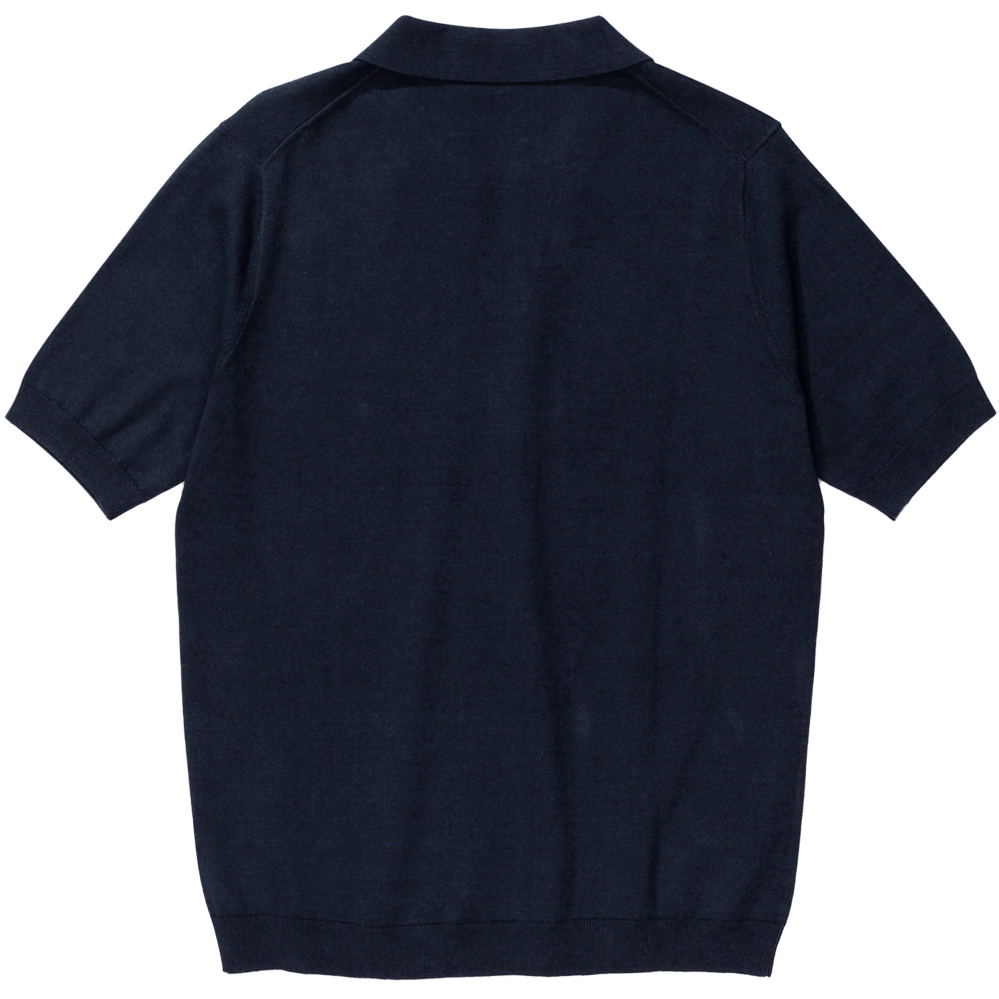 Norse Projects Leif Cotton Linen Polo Shirt - Dark Navy