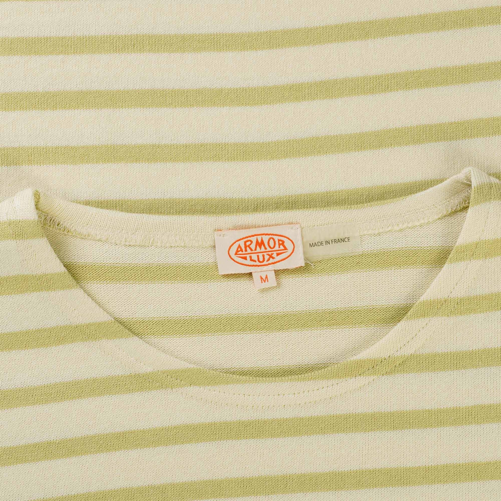 Armor Lux Breton Striped Shirt - Nature and Olive