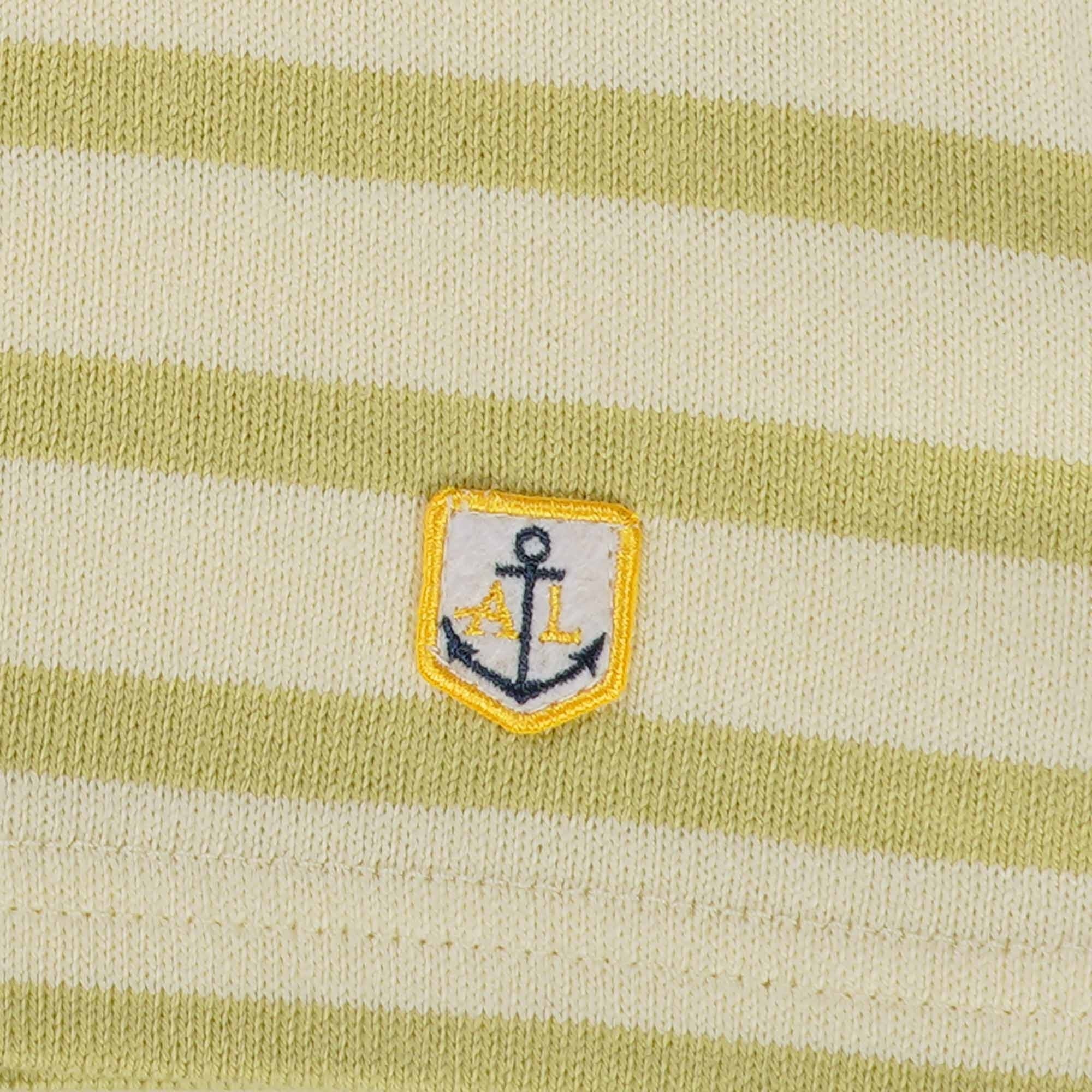 Armor Lux Breton Striped Shirt - Nature and Olive