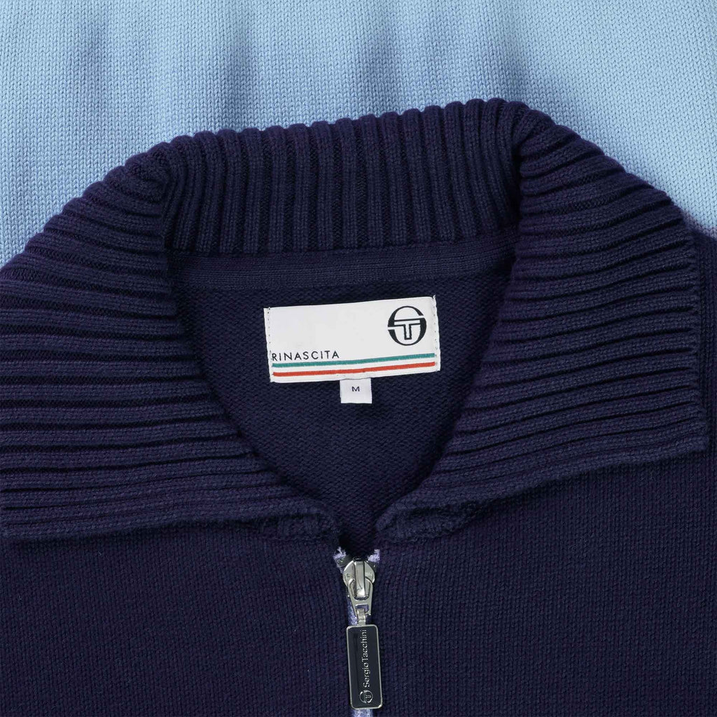 Sergio Tacchini Donato Knitted Track Jacket - Clear Sky