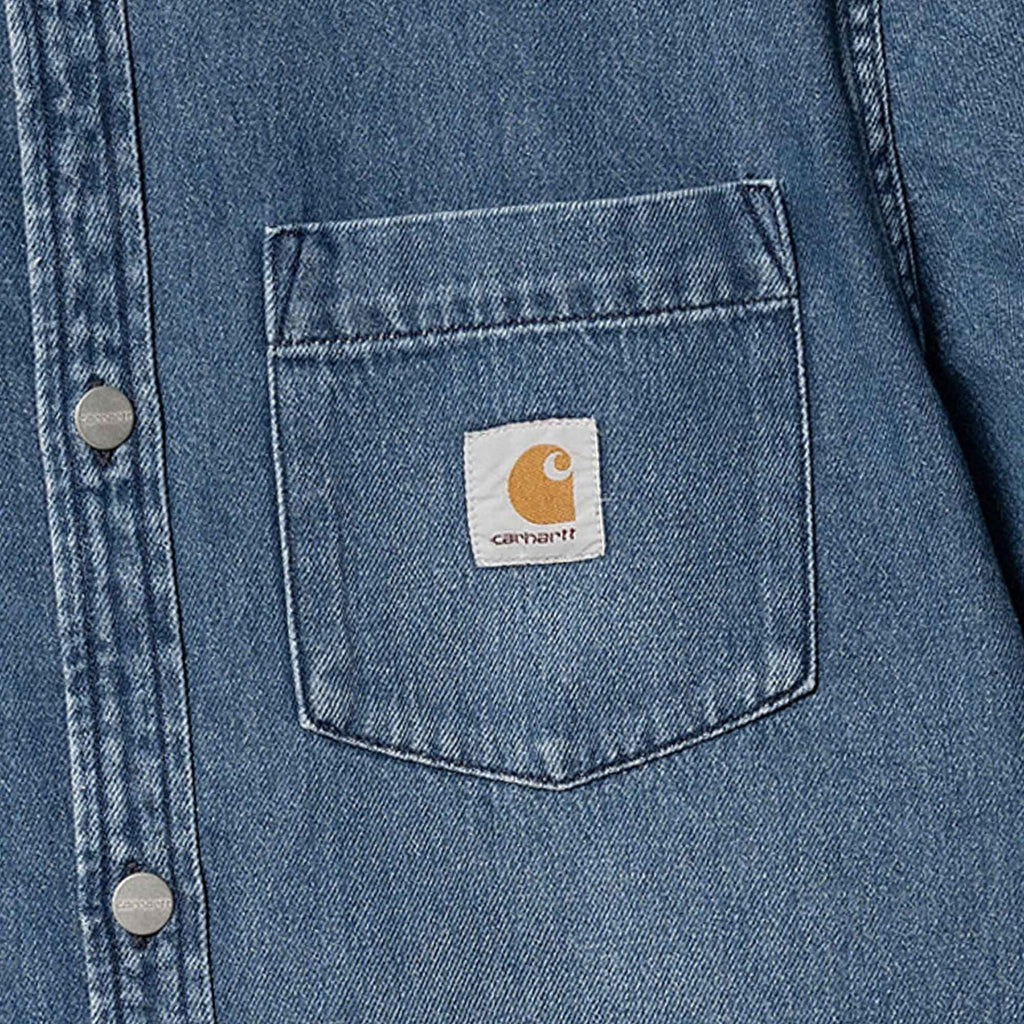 Carhartt WIP Short Sleeve Ody Shirt - Dark Wash