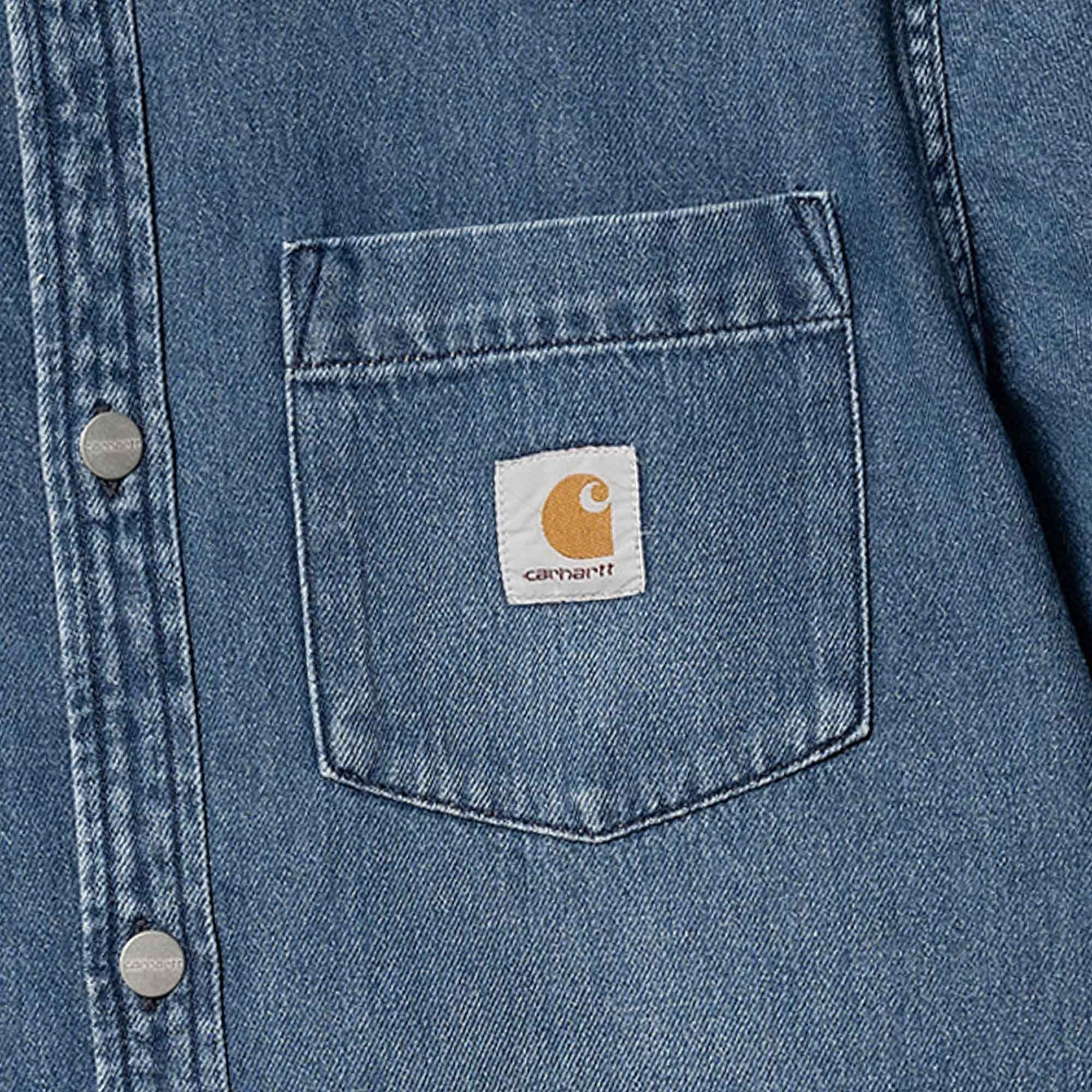 Carhartt WIP Short Sleeve Ody Shirt - Dark Wash