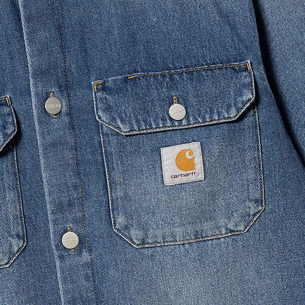 Carhartt WIP Harvey Shirt Jac - Dark Wash
