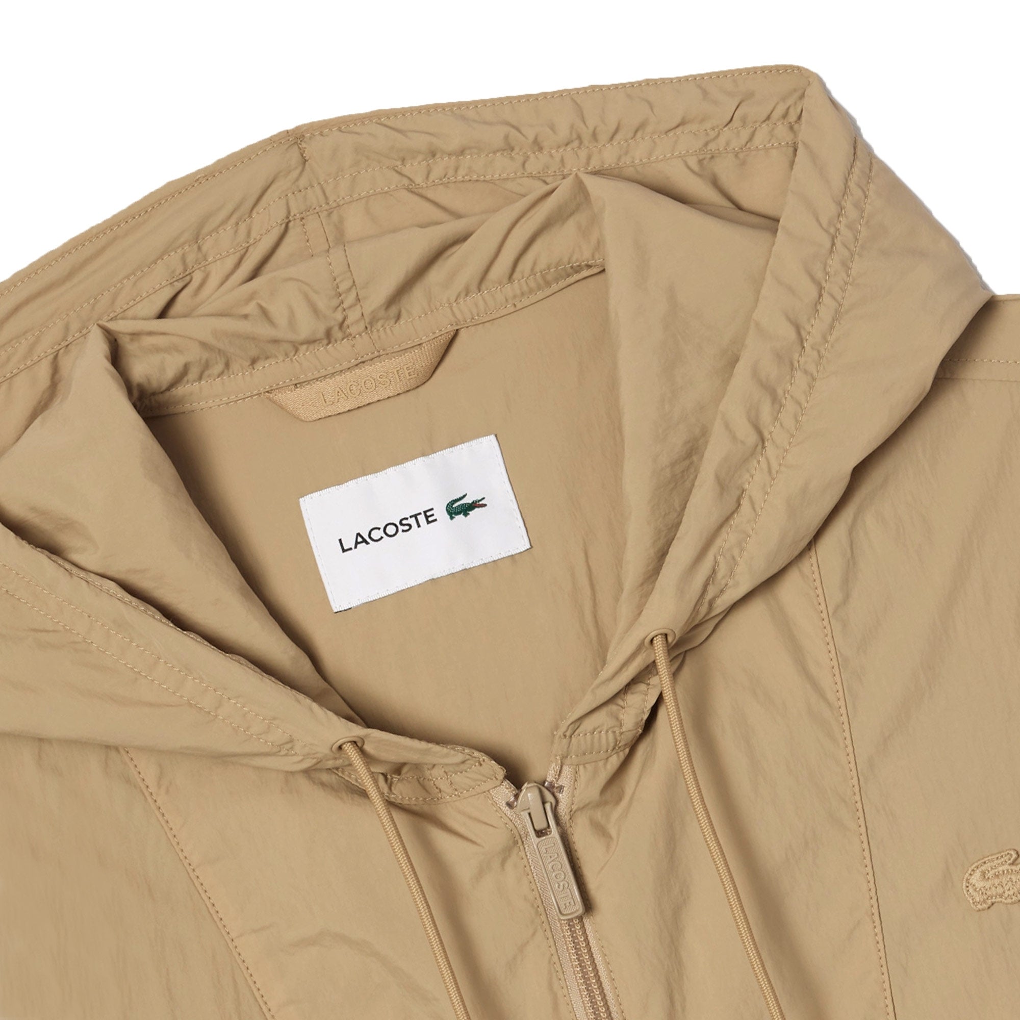 Lacoste Lightweight Showerproof Pop-over Jacket - Beige