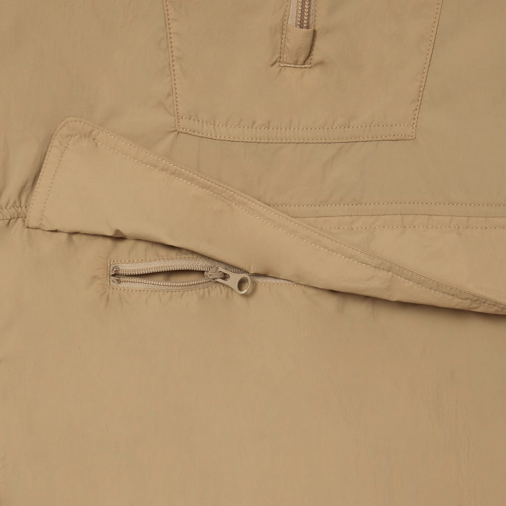 Lacoste Lightweight Showerproof Pop-over Jacket - Beige