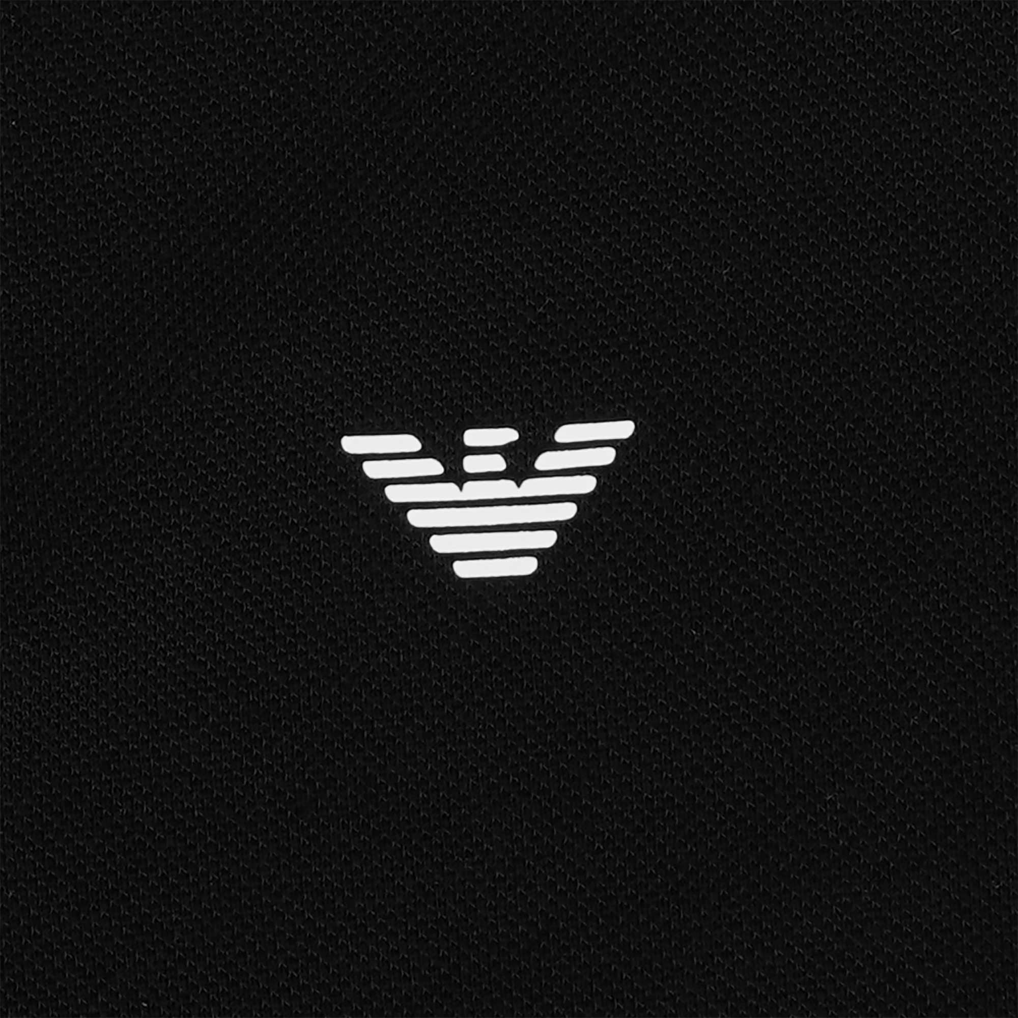 Emporio Armani Mercerised Piqu Polo Shirt - Nero