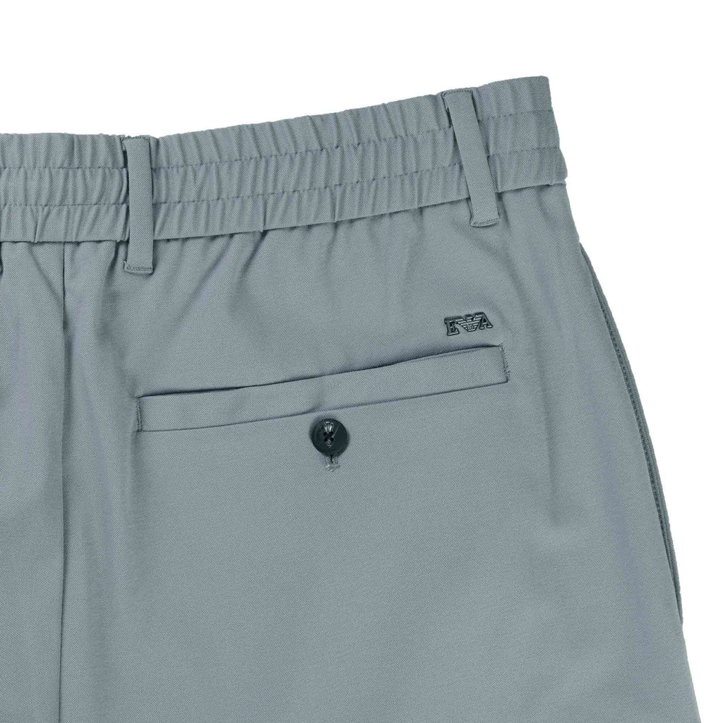 Emporio Armani Raised-Seam Tapered Trousers - Monument