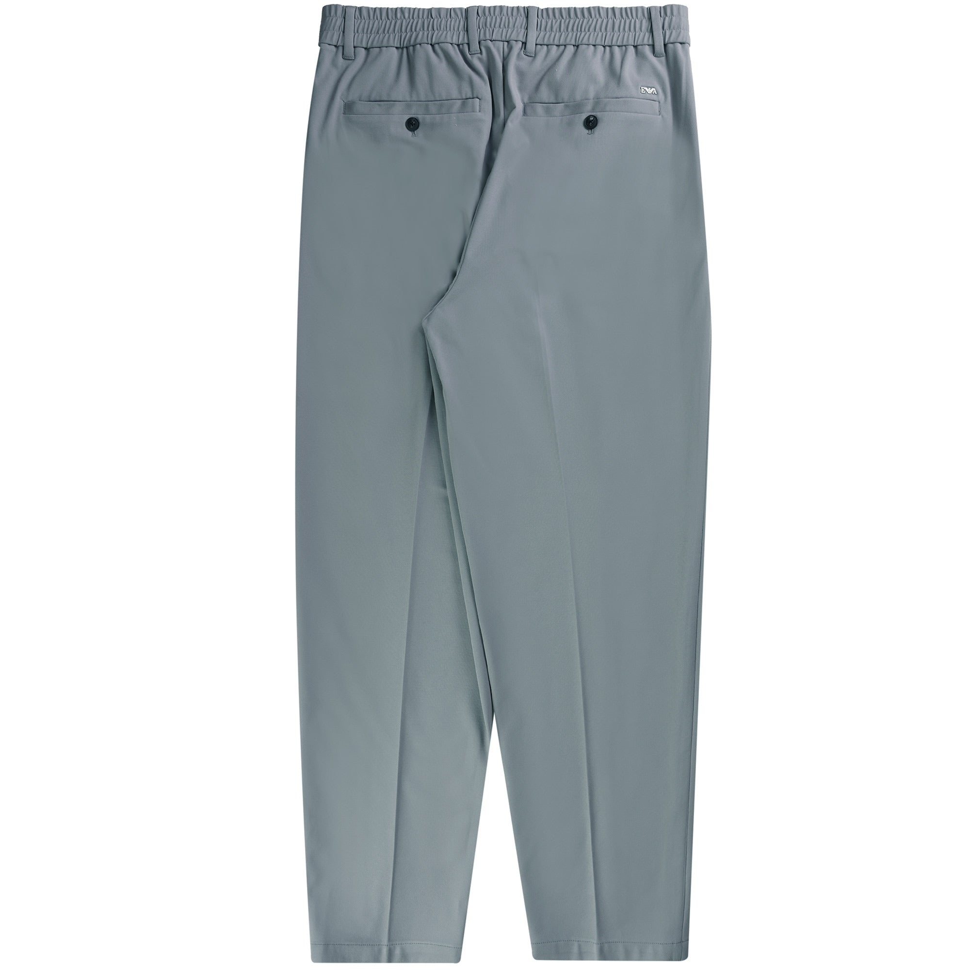 Emporio Armani Raised-Seam Tapered Trousers - Monument