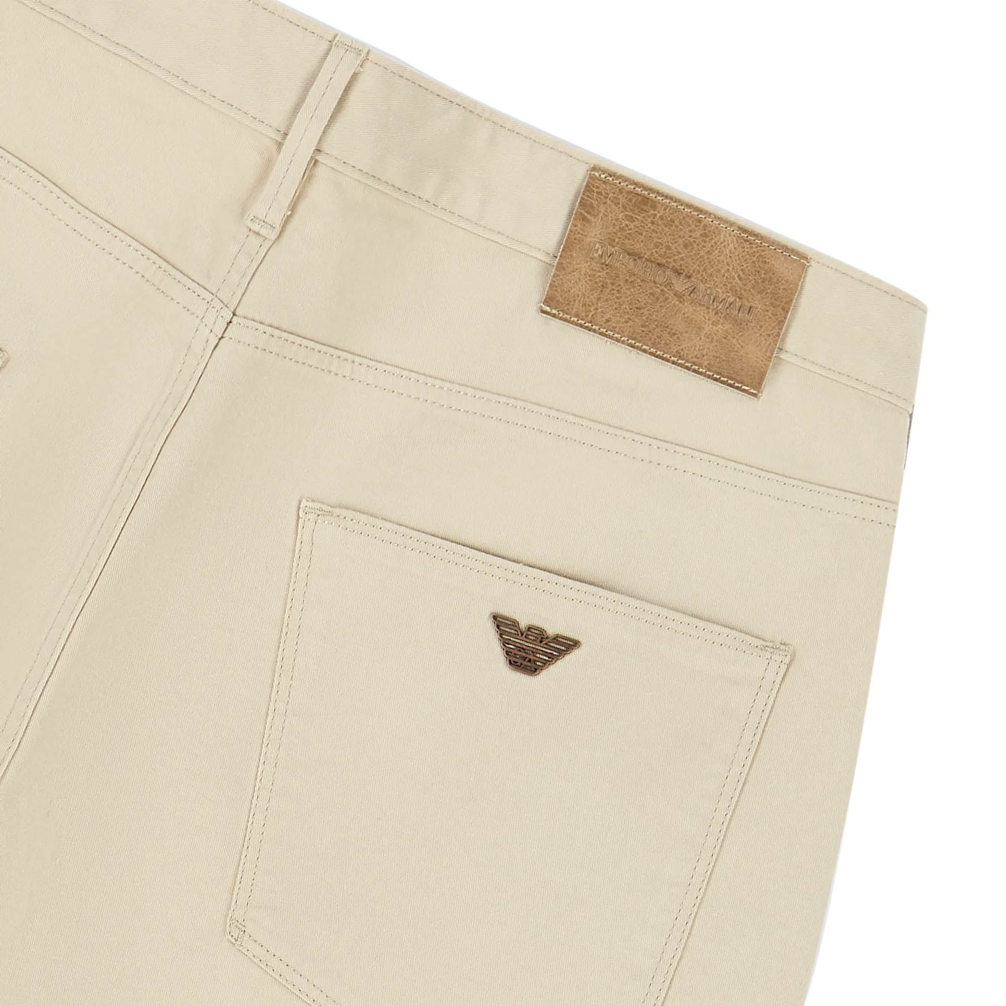 Emporio Armani J06 Slim Fit Denim Jeans - Beige