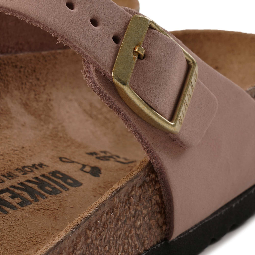 Birkenstock Womens Gizeh Nubuck Leather - Soft Pink