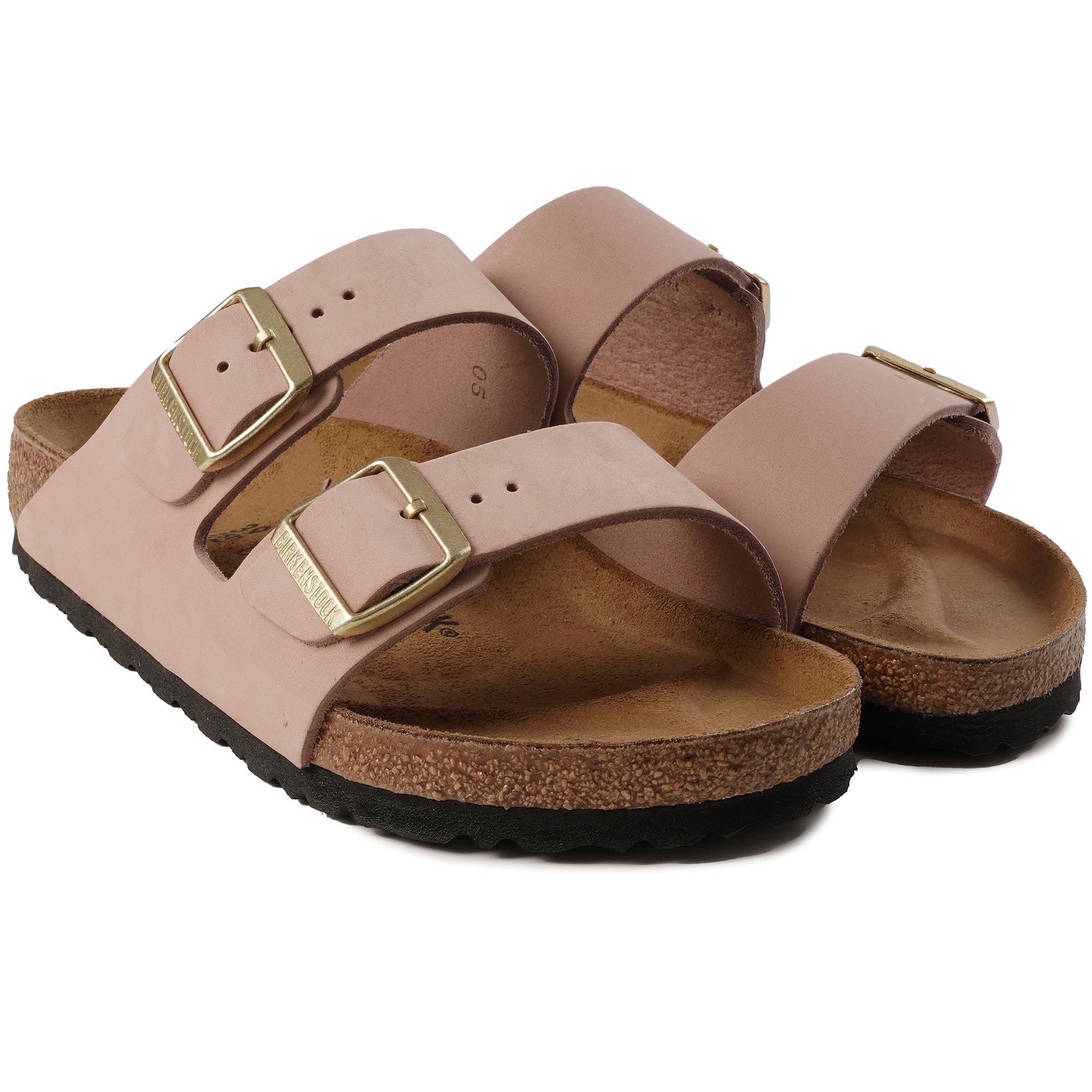 Birkenstock Womens Arizona Nubuck Leather - Soft Pink