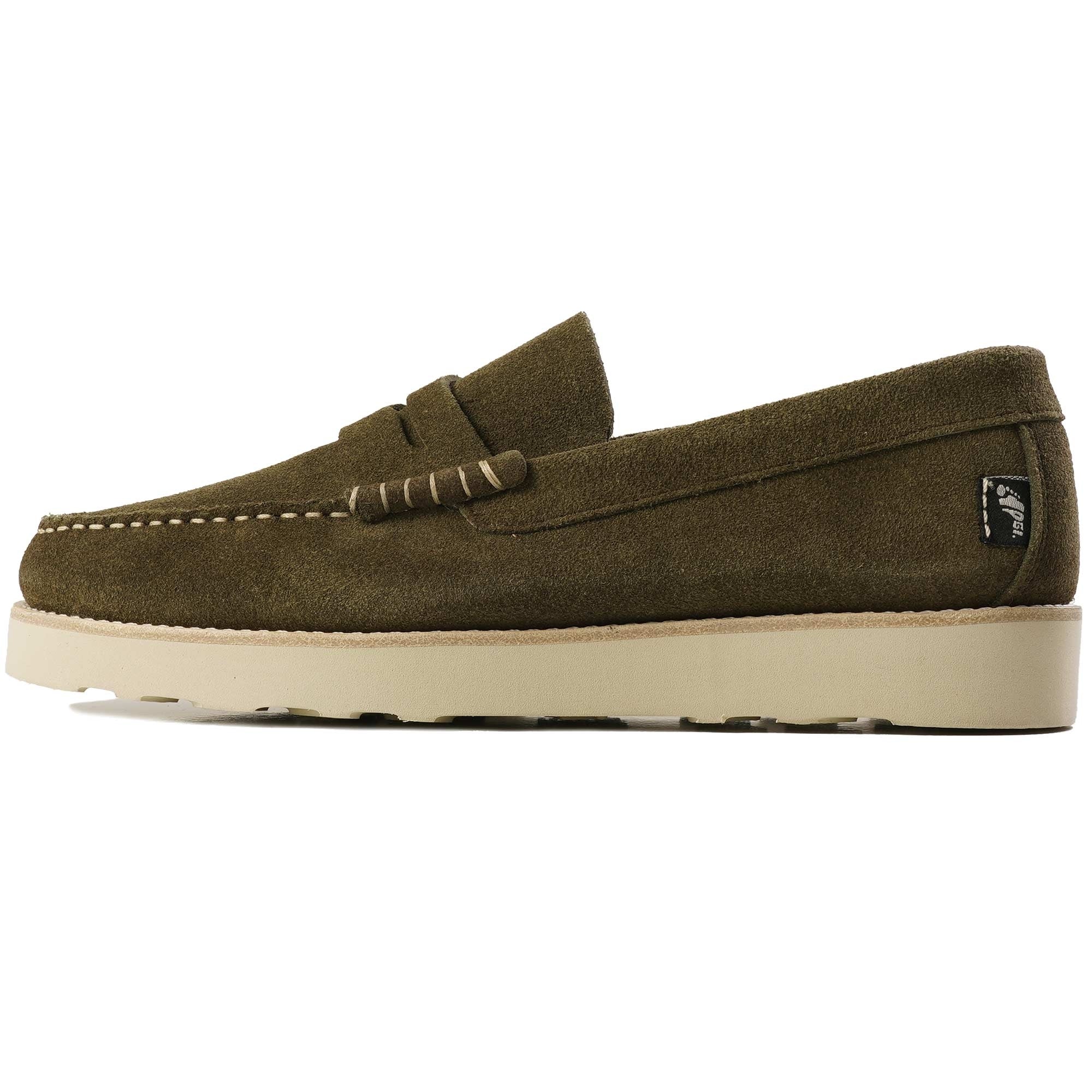 Yogi x Stuarts Rudy Suede Loafers - Dark Olive