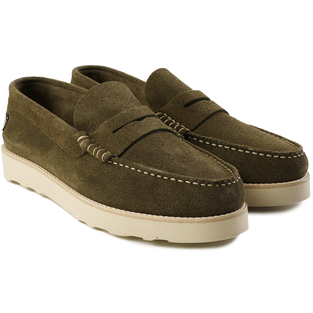 Yogi x Stuarts Rudy Suede Loafers - Dark Olive