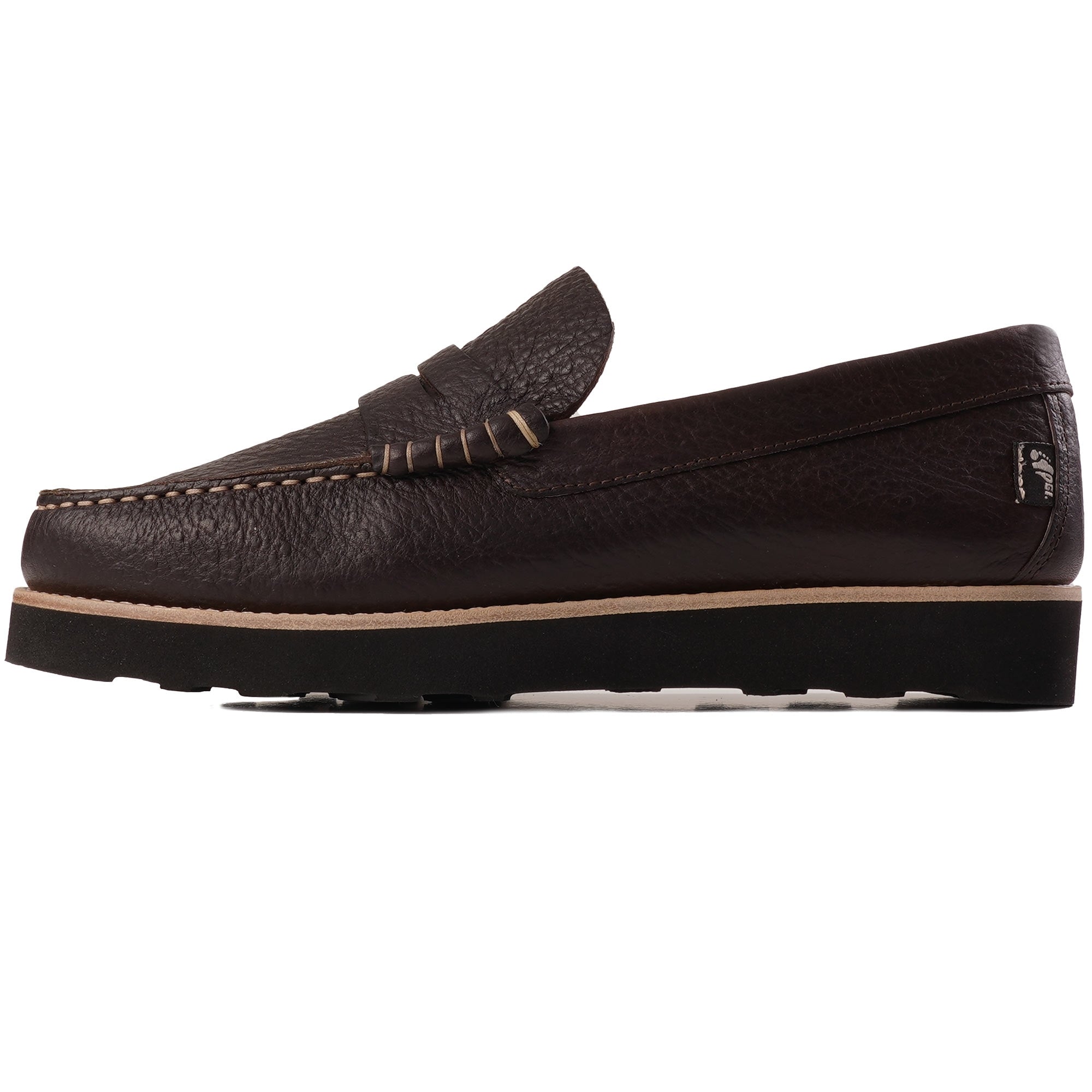 Yogi x Stuarts Rudy Loafers Ostrich Leather - Dark Brown