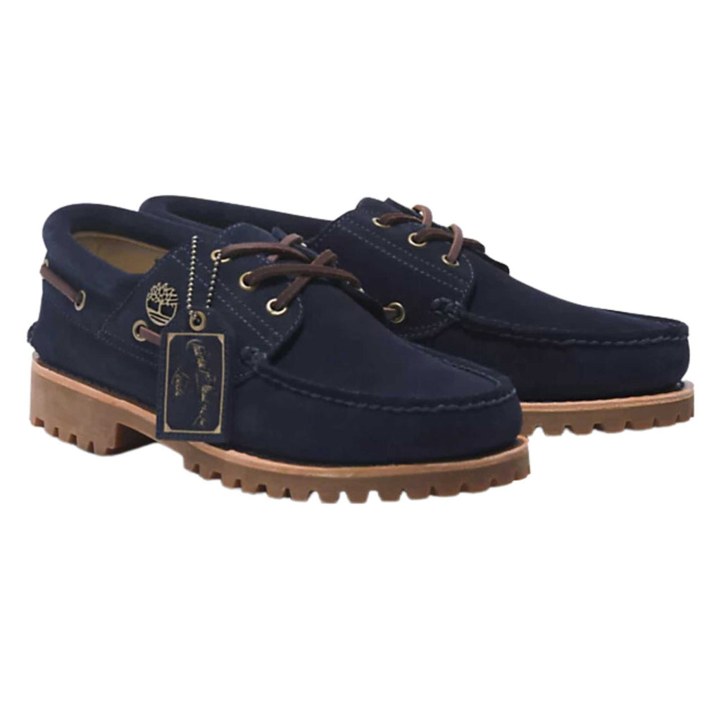 Timberland x C.F. Stead 3-Eye Classic Lug Shoe - Dark Blue Suede