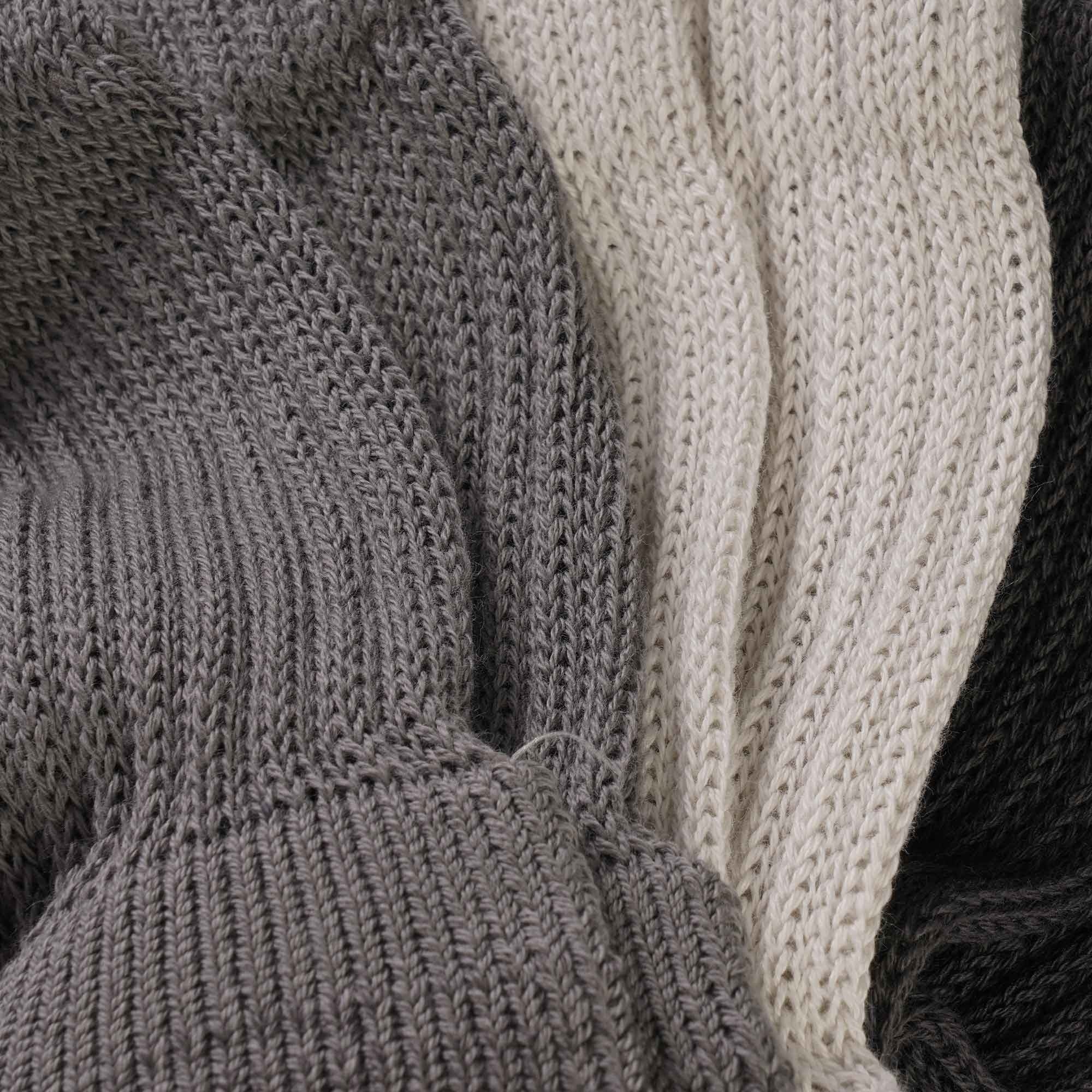 RoToTo Socks Organic Cotton Daily 3 Pack Socks - Gray
