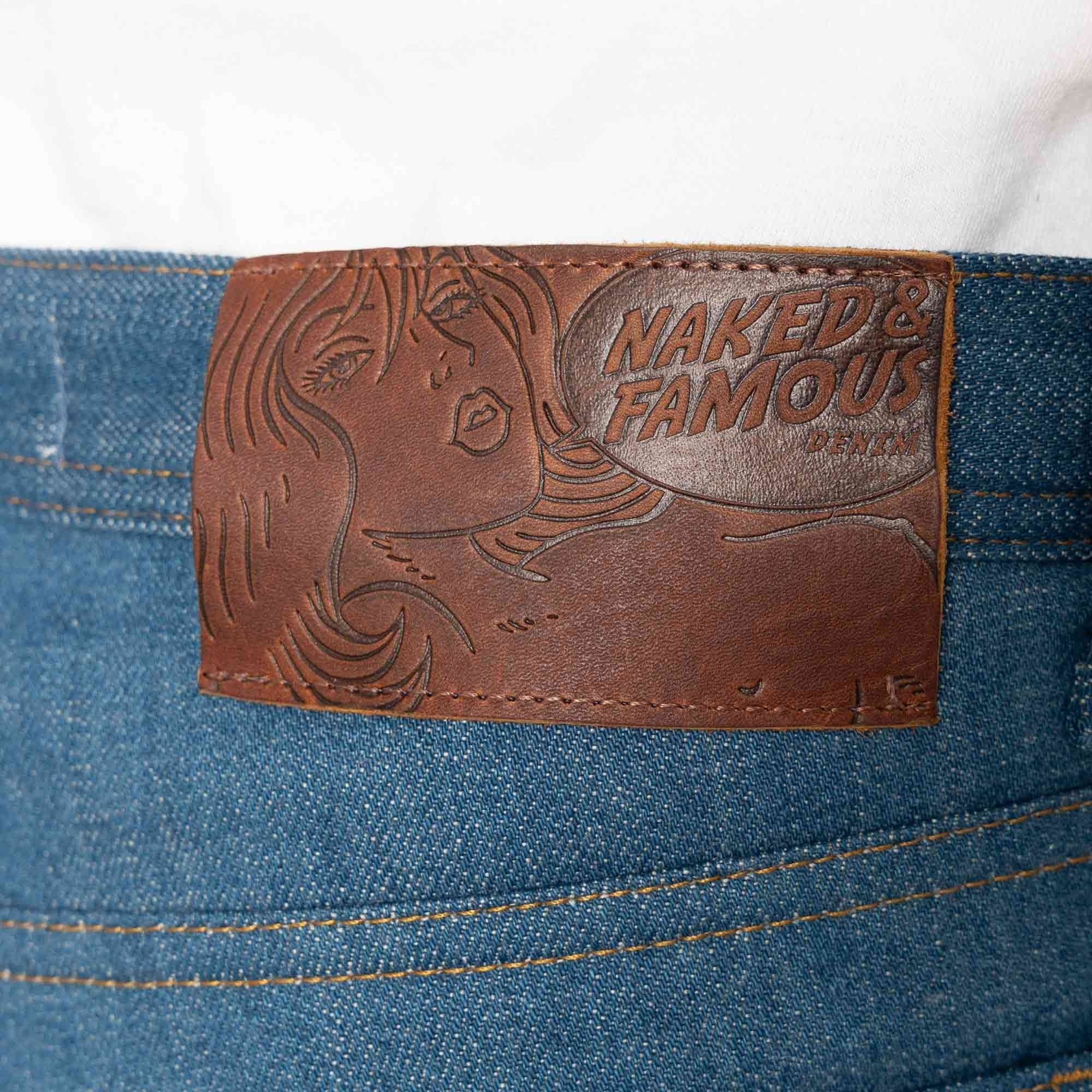 Naked and Famous Denim Weird Guy Oceans Edge Selvedge Jeans - Blue