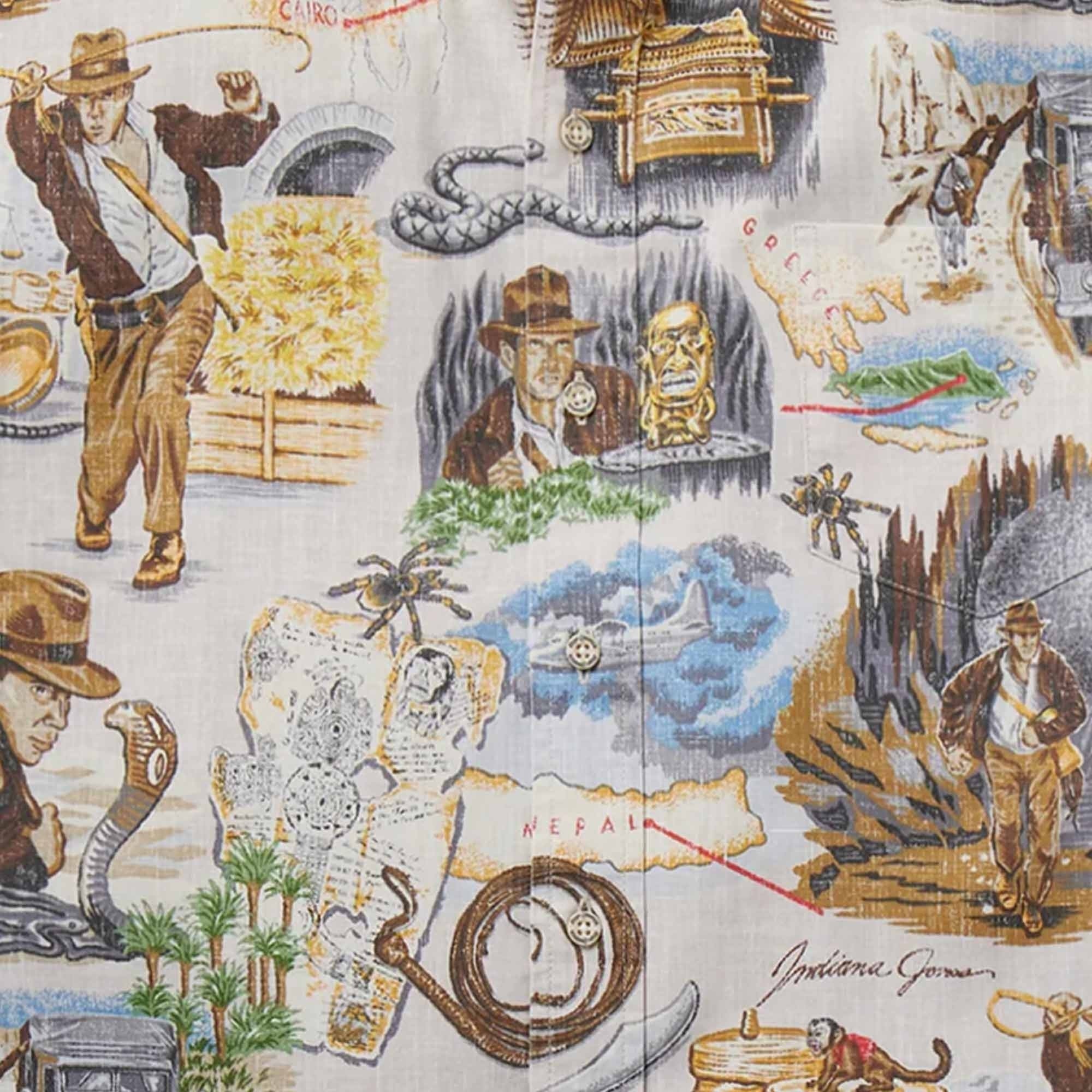 Reyn Spooner Raiders Of The Lost Ark Shirt - Stone
