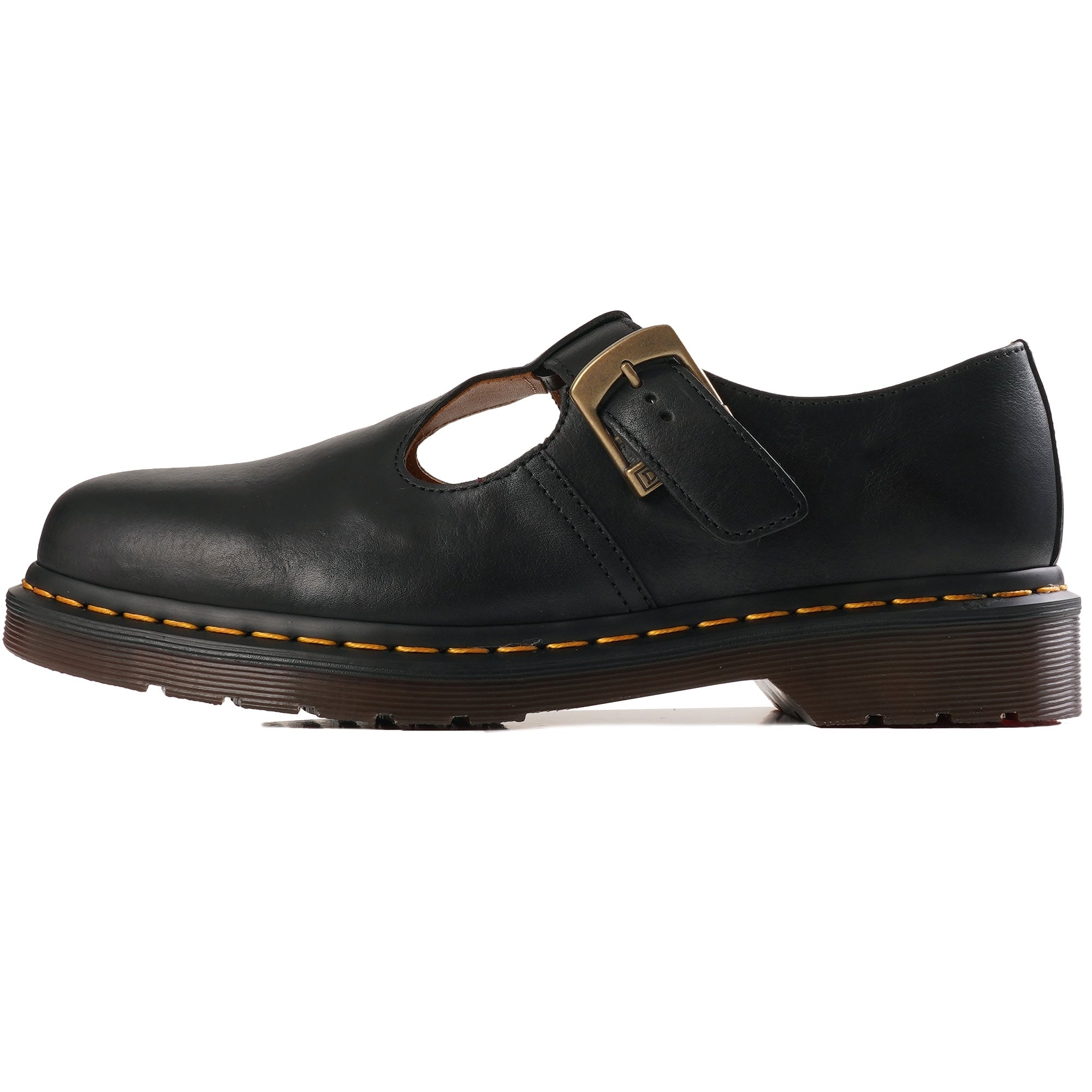 Dr. Martens Womens T-Bar Shoes - Black